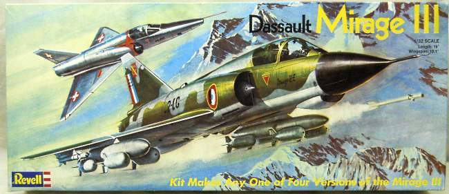 Revell 1/32 Dassault Mirage III S / E / R / RS - Swiss or French Air Forces, 00185 plastic model kit